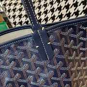 Goyard tote bag blue  - 4