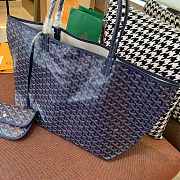 Goyard tote bag blue  - 3