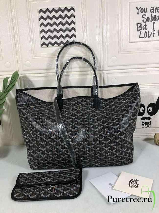 goyard tote black
