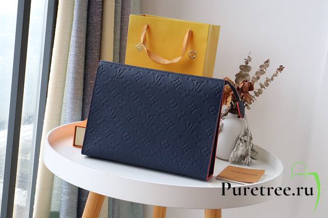 LV Pochette Toilette 26 Monogram Empreinte Blue | M45665 - 1