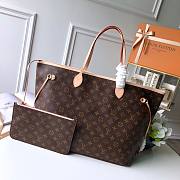 LV Neverfull Monogram Canvas Rose Ballerine 41cm | M41181 - 1