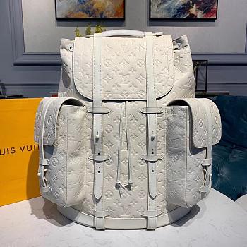LV Louis Vuitton Christopher Backpack GM in White | M53286