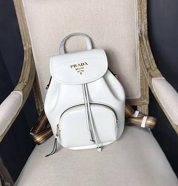 Prada Leather backpack in white | 1BZ035