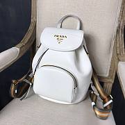 Prada Leather backpack in white | 1BZ035 - 6