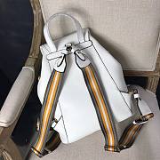 Prada Leather backpack in white | 1BZ035 - 3