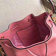 Prada Leather bucket in pink | 1BA018 - 2