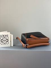 Loewe Mini Puzzle bag in classic calfskin brown/ black - 6