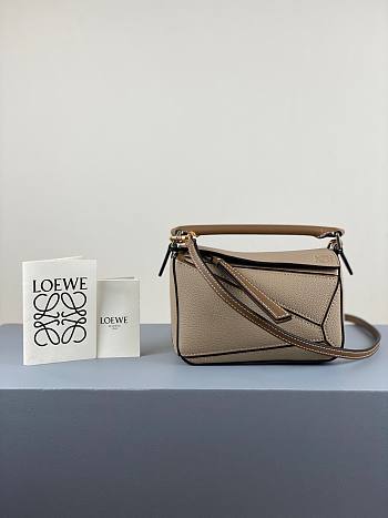 Loewe Mini Puzzle bag in classic calfskin gray
