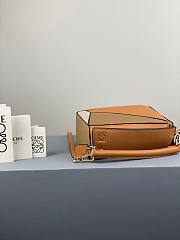 Loewe Mini Puzzle bag in classic calfskin brown/ gray - 2