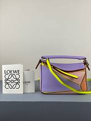 Loewe Mini Puzzle bag in classic calfskin purple - 1