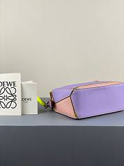 Loewe Mini Puzzle bag in classic calfskin purple - 6