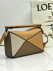 Loewe Mini Puzzle bag in classic calfskin gray / brown - 5