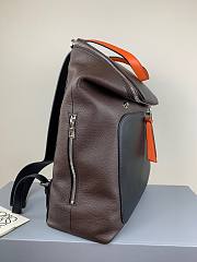 LOEWE Black Goya Backpack in black / brown | 10268 - 4