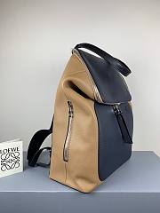 LOEWE Black Goya Backpack in blue / brown | 10268 - 6