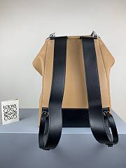 LOEWE Black Goya Backpack in blue / brown | 10268 - 5