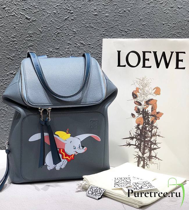 LOEWE Black Goya Backpack elephant - 1