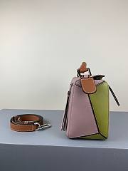 Loewe Small Puzzle bag in classic calfskin purple/green - 4