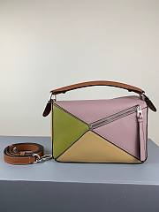 Loewe Small Puzzle bag in classic calfskin purple/green - 3