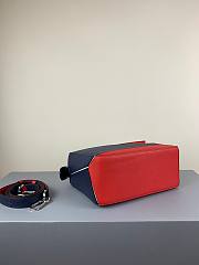 Loewe Small Puzzle bag in classic calfskin red/ blue - 6