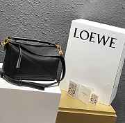 Loewe Small Puzzle bag in classic calfskin black/ gold hardware - 1