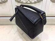 Loewe Small Puzzle bag in classic calfskin black/ gold hardware - 4