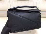 Loewe Small Puzzle bag in classic calfskin black/ gold hardware - 3