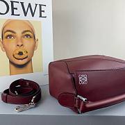 Loewe Small Puzzle bag in classic calfskin red berry - 4