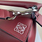 Loewe Small Puzzle bag in classic calfskin red berry - 2