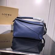 Loewe Small Puzzle bag in classic calfskin blue - 1
