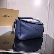Loewe Small Puzzle bag in classic calfskin blue - 4