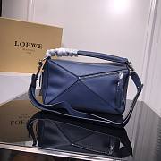 Loewe Small Puzzle bag in classic calfskin blue - 3