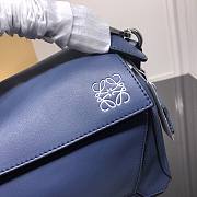 Loewe Small Puzzle bag in classic calfskin blue - 2