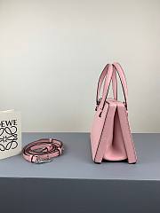 LOEWE small Postal Black Small Leather Tote in pink - 6
