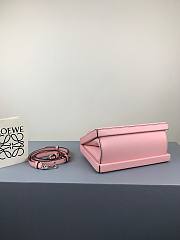 LOEWE small Postal Black Small Leather Tote in pink - 5