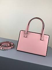 LOEWE small Postal Black Small Leather Tote in pink - 2