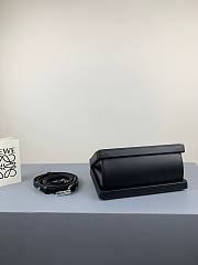 LOEWE small Postal Black Small Leather Tote in black - 2