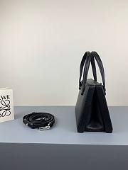 LOEWE small Postal Black Small Leather Tote in black - 4