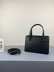 LOEWE small Postal Black Small Leather Tote in black - 5