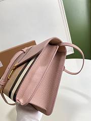 Burberry Small Leather House Check Crossbody Bag in Pink - 2