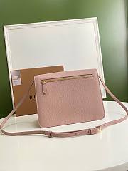 Burberry Small Leather House Check Crossbody Bag in Pink - 3
