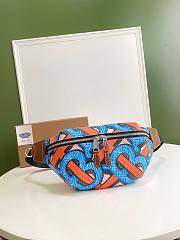 Buberry crossbody belt bumbag in blue monogram-print  - 1