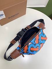 Buberry crossbody belt bumbag in blue monogram-print  - 3