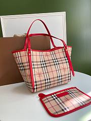 Burberry monogram totebag in red | 8883B - 4