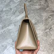 Balenciaga Hourglass bag in beige leather - gold hardware - 4