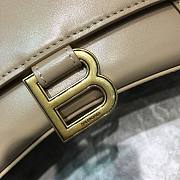 Balenciaga Hourglass bag in beige leather - gold hardware - 3