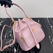 Prada 2way bucket nylon bag in light pink | 1N1864 - 4