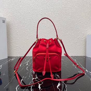 Prada 2way bucket nylon bag in light red | 1N1864