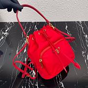 Prada 2way bucket nylon bag in light red | 1N1864 - 2