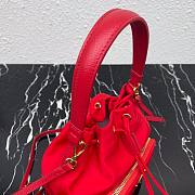 Prada 2way bucket nylon bag in light red | 1N1864 - 3