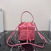 Prada 2way bucket nylon bag in pink | 1N1864 - 1
